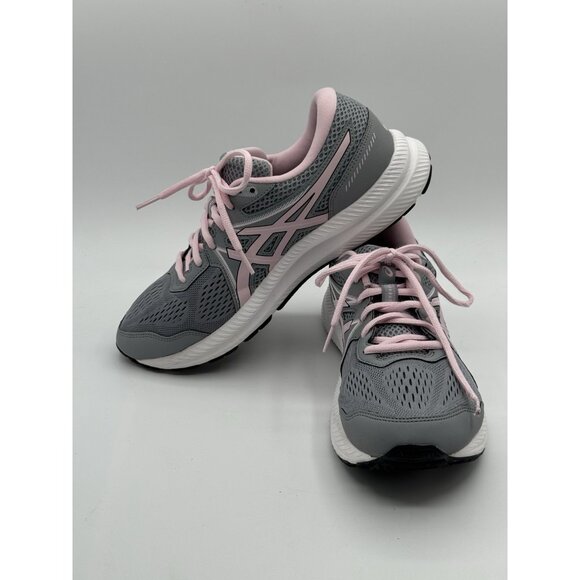 Asics Gel-Contend 7 Women's Size 10 Wide Running Sneakers 1012A910 Pink Gray - Picture 10 of 15